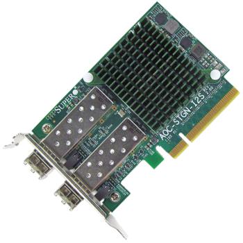 LOW PROFILE Supermicro AOC-STGN-I2S Dual-Port 10GbE-LAN SFP+ PCIe x8 X520-DA2